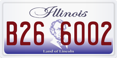 IL license plate B266002