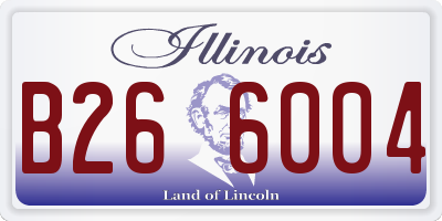 IL license plate B266004