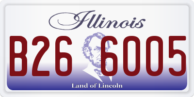 IL license plate B266005