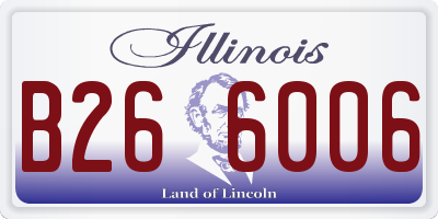IL license plate B266006