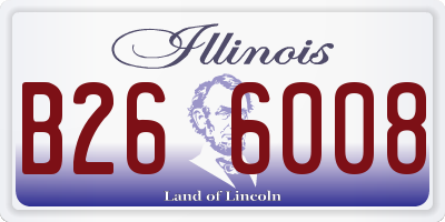 IL license plate B266008