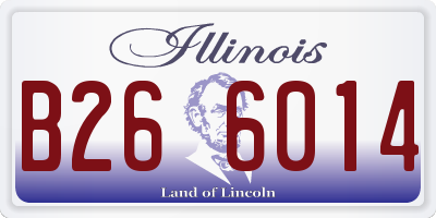 IL license plate B266014