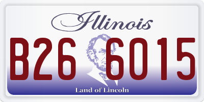 IL license plate B266015