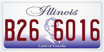 IL license plate B266016