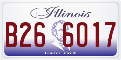 IL license plate B266017