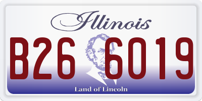 IL license plate B266019