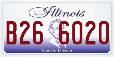 IL license plate B266020