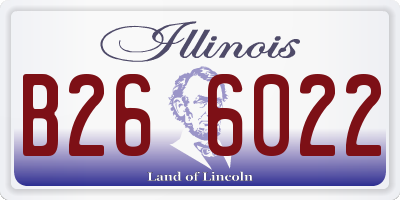 IL license plate B266022