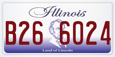 IL license plate B266024