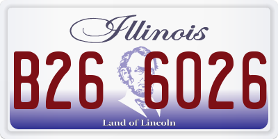 IL license plate B266026