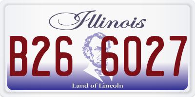IL license plate B266027
