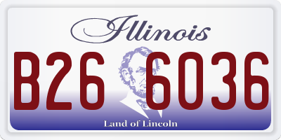IL license plate B266036