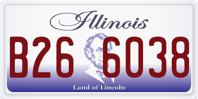 IL license plate B266038