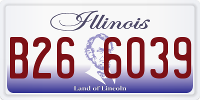 IL license plate B266039