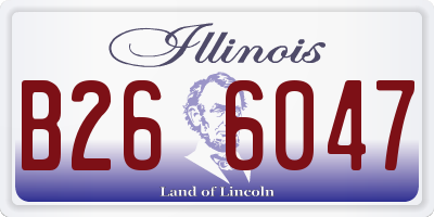 IL license plate B266047