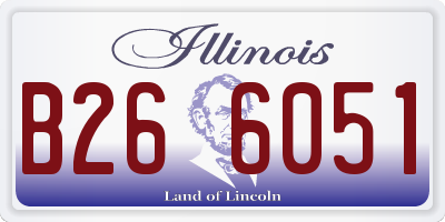 IL license plate B266051