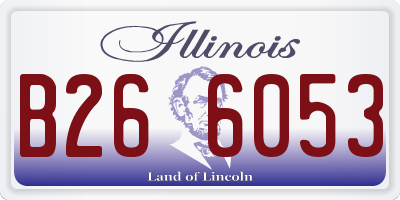 IL license plate B266053