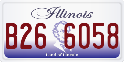 IL license plate B266058