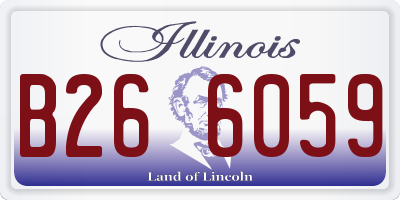 IL license plate B266059