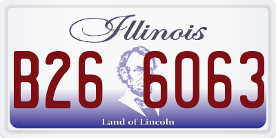 IL license plate B266063
