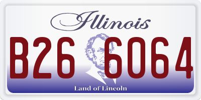 IL license plate B266064