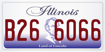 IL license plate B266066