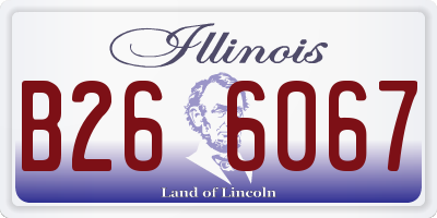 IL license plate B266067