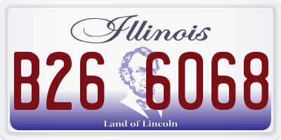 IL license plate B266068