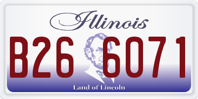 IL license plate B266071
