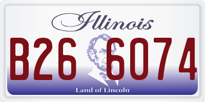 IL license plate B266074