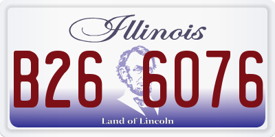 IL license plate B266076