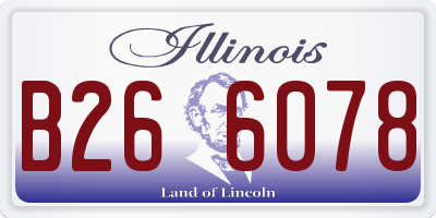 IL license plate B266078
