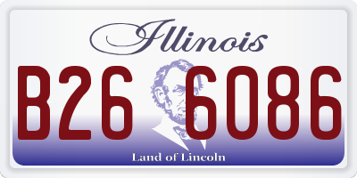 IL license plate B266086