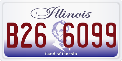 IL license plate B266099