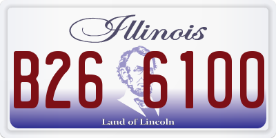 IL license plate B266100