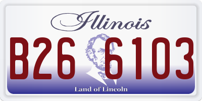 IL license plate B266103