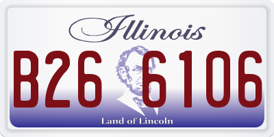 IL license plate B266106