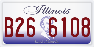 IL license plate B266108