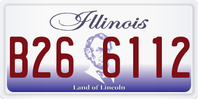 IL license plate B266112