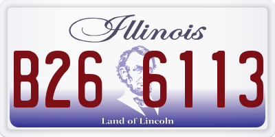 IL license plate B266113