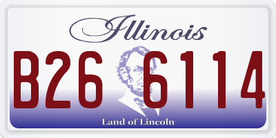 IL license plate B266114