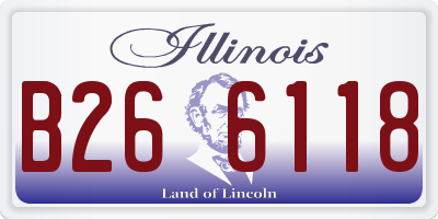 IL license plate B266118
