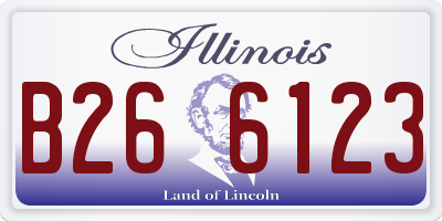 IL license plate B266123