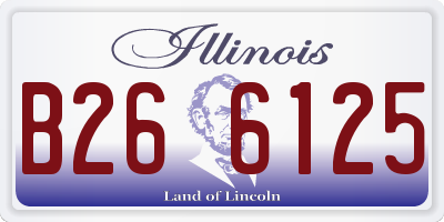 IL license plate B266125