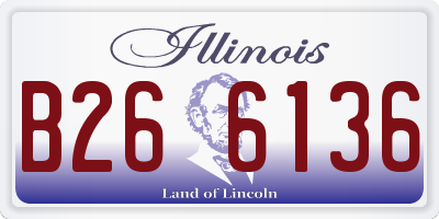 IL license plate B266136