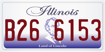 IL license plate B266153