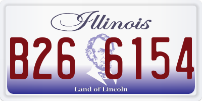 IL license plate B266154