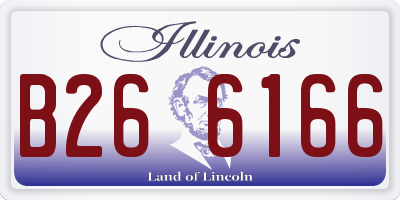 IL license plate B266166
