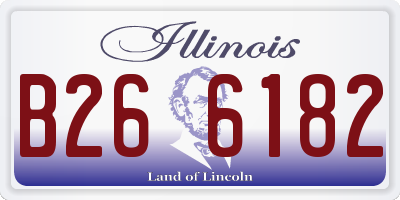 IL license plate B266182