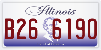IL license plate B266190